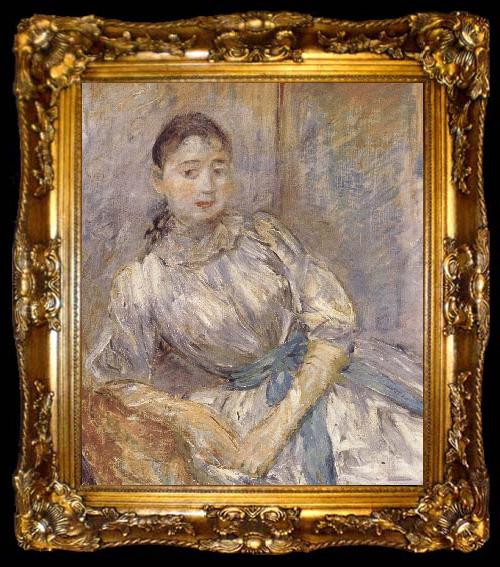 framed  Berthe Morisot The girl on the bench, ta009-2